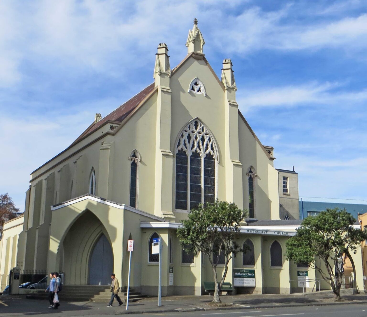 Pitt Street Methodist Church, Auckland where Hector and Eva were married in 1931