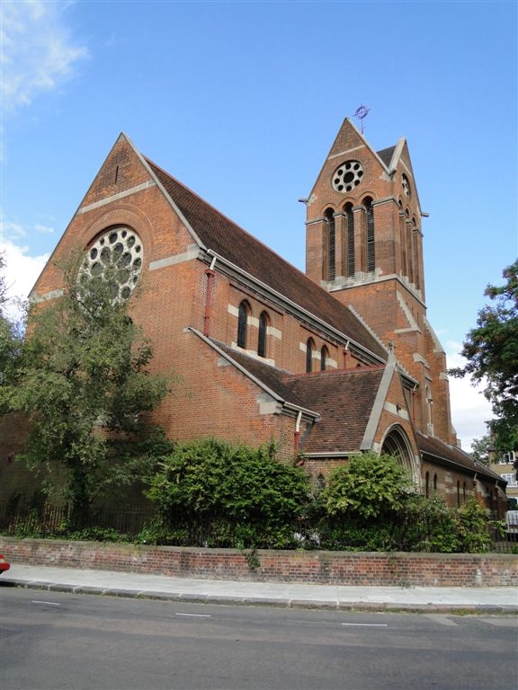 St Lukes Church, Kentish Town, London where William and Mary were married in 1877