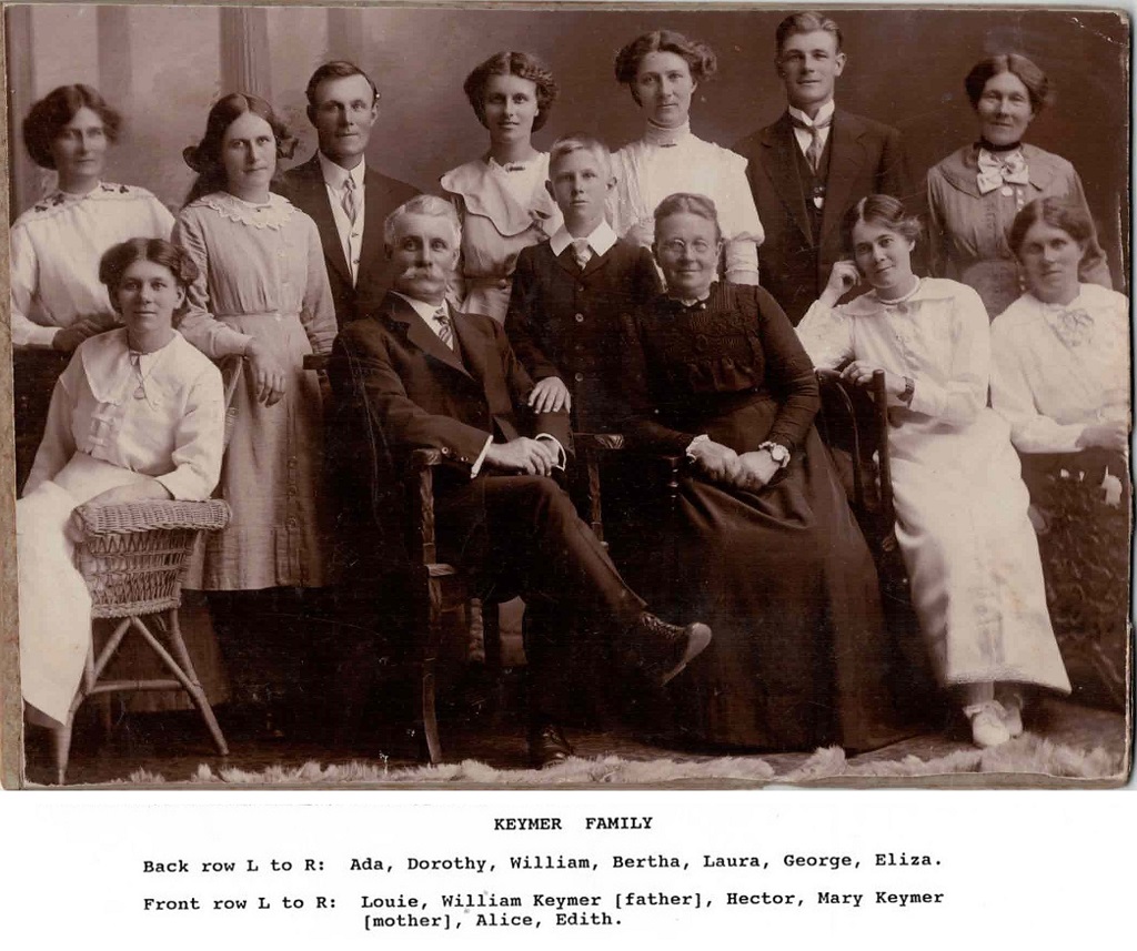 The Keymer family in 1915